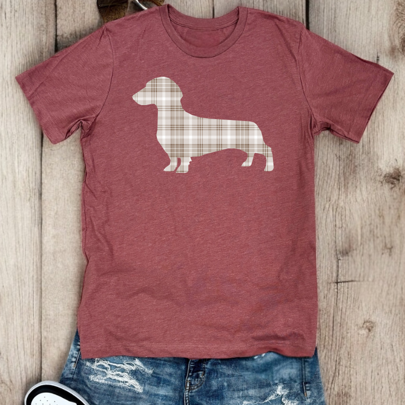 Fall Plaid Dogs | Tee