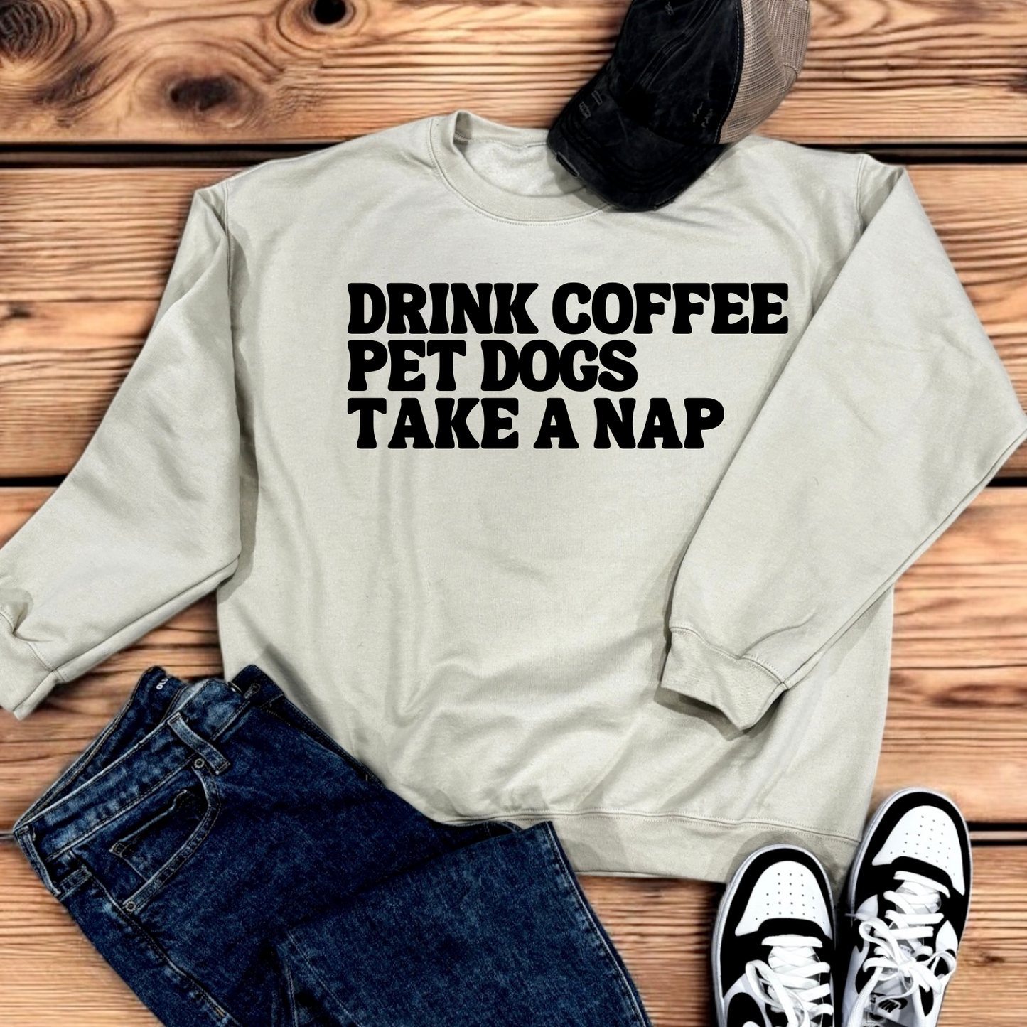 Drink Coffee Pet Dogs | Crew