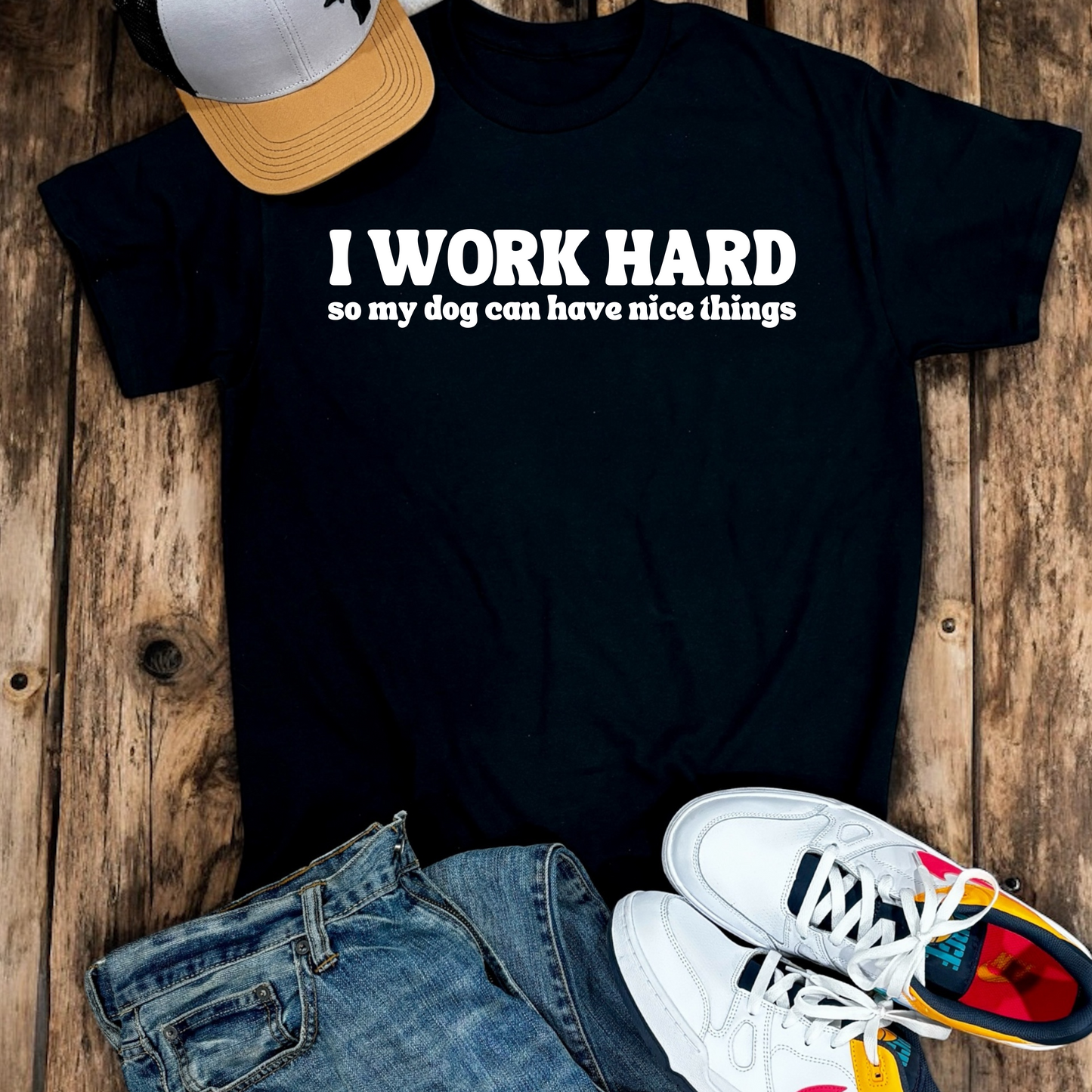 I Work Hard | Tee