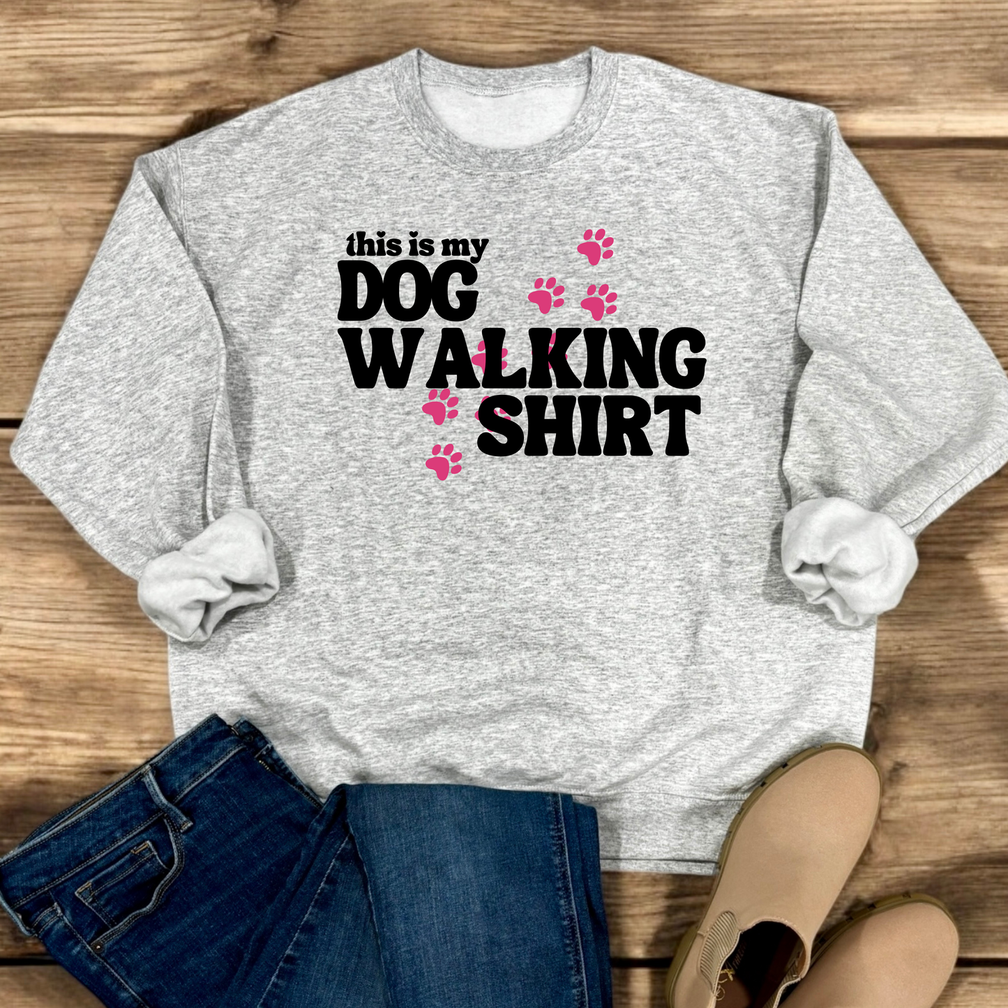Dog Walking Shirt | Crew