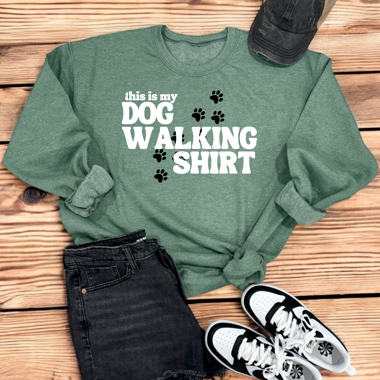Dog Walking Shirt | Crew