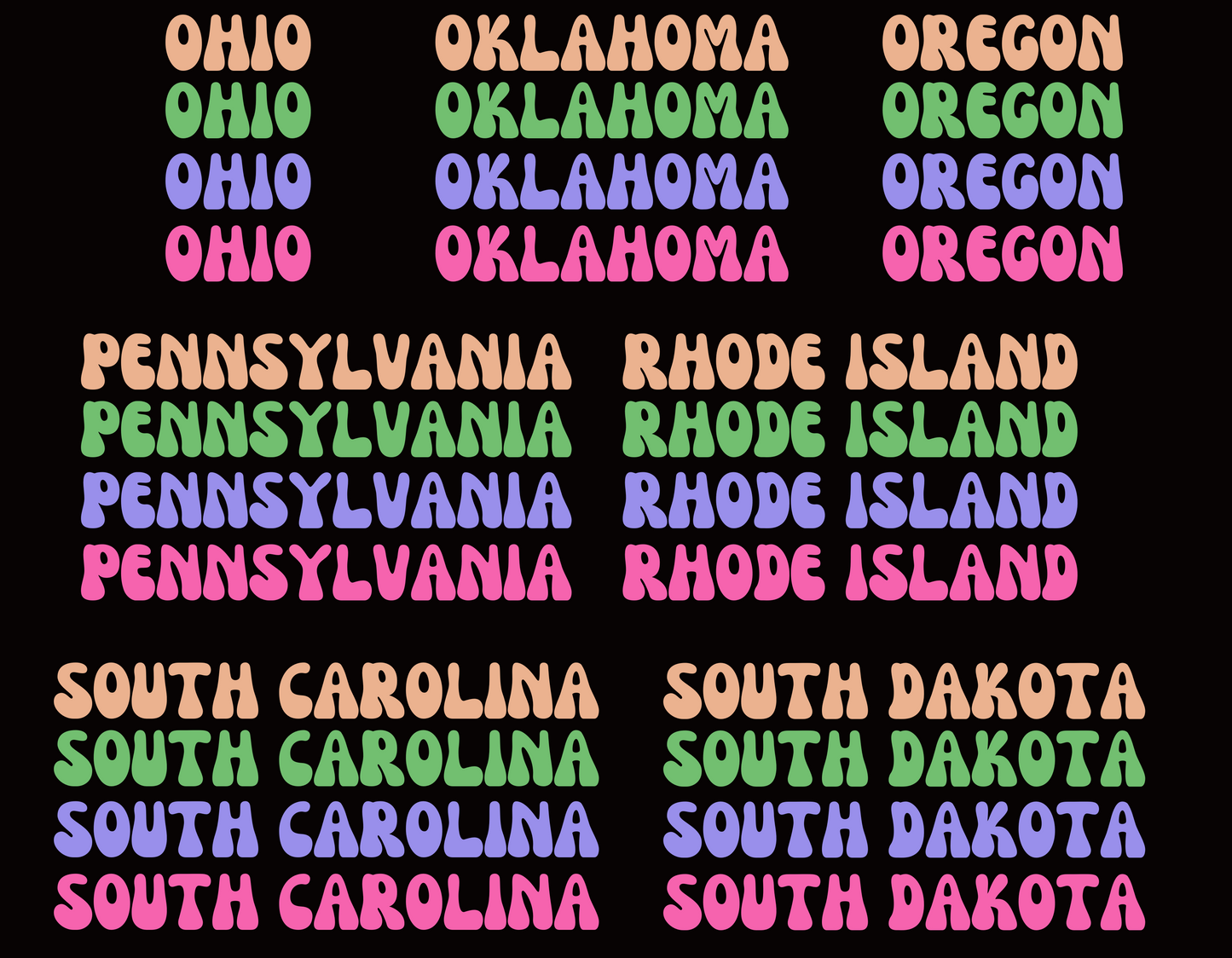 Retro States | Tee