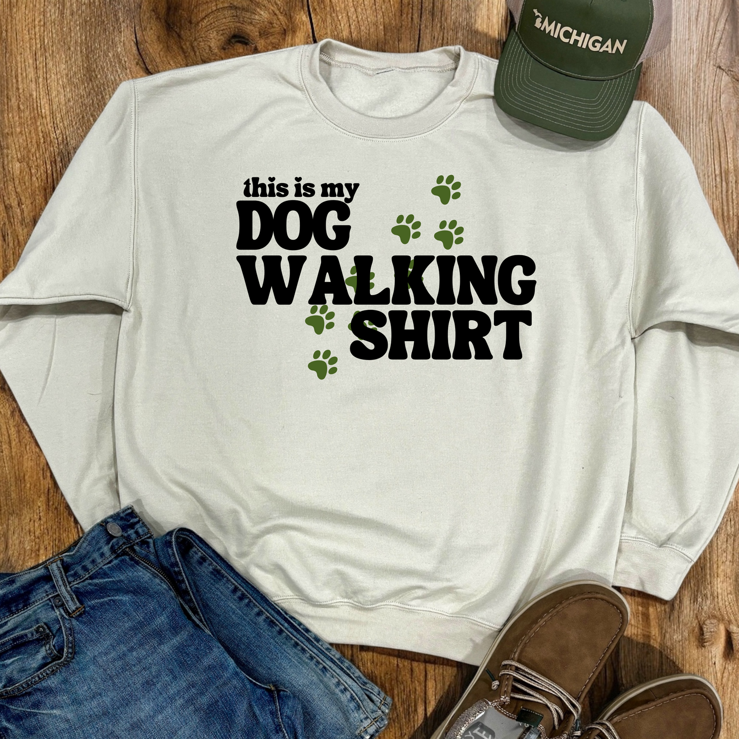 Dog Walking Shirt | Crew