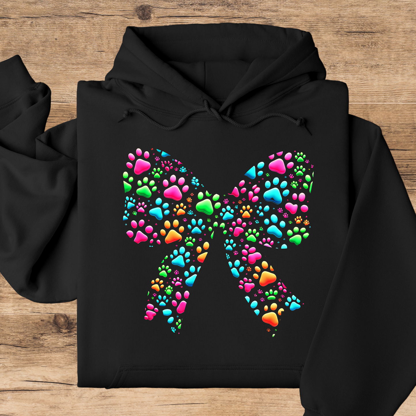 Paw Print Bow