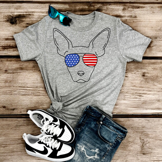 Dogs with USA Glasses | Tee