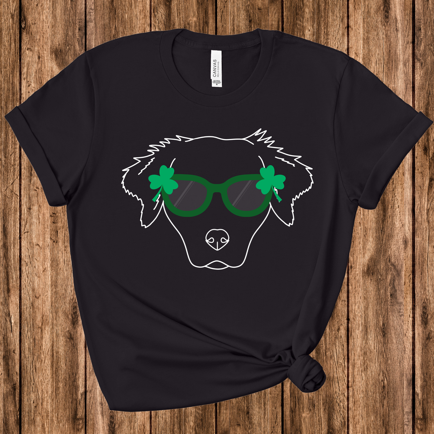 Dogs w/ Shamrock Glasses