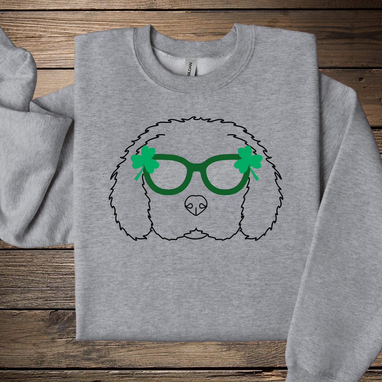 Dogs w/ Shamrock Glasses