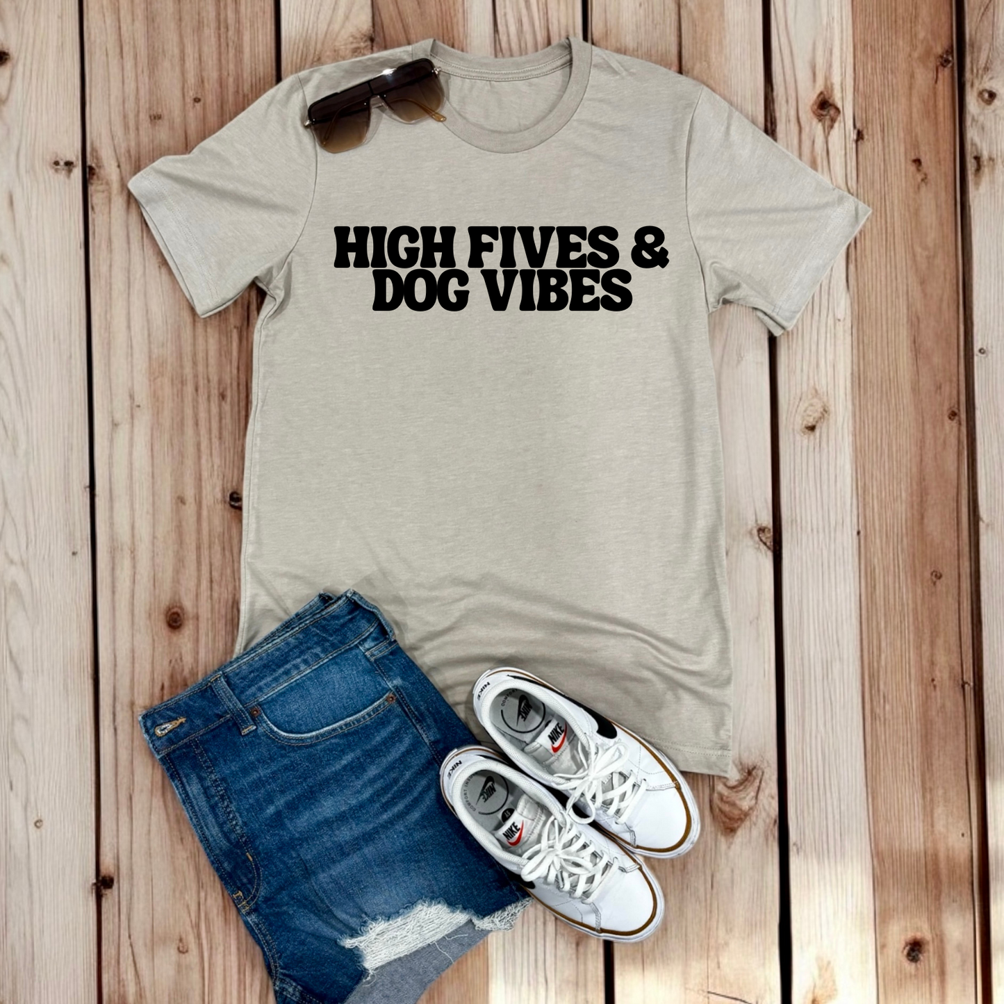 High Fives & Dog Vibes | Tee