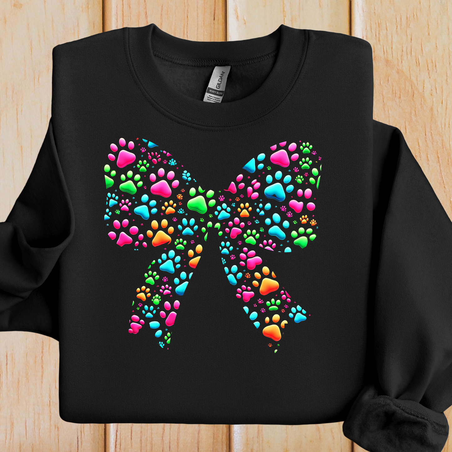 Paw Print Bow