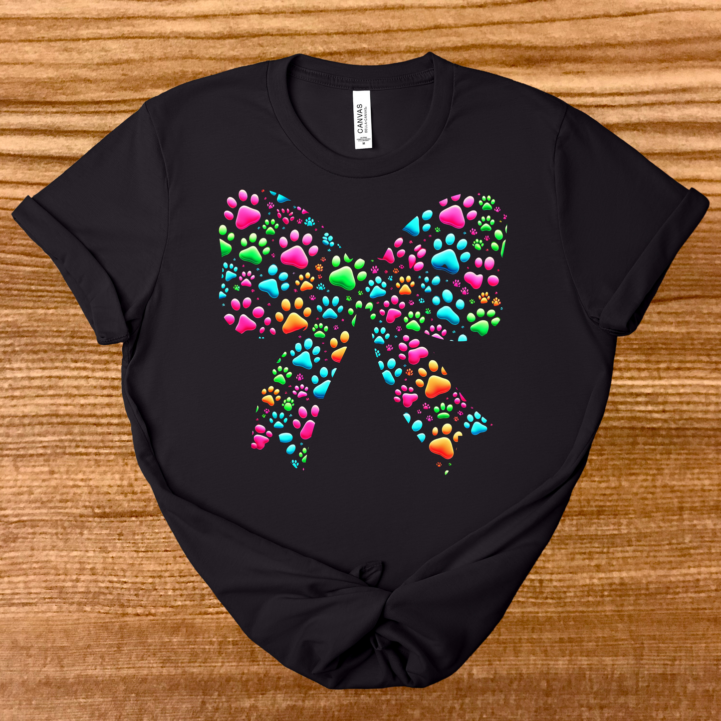 Paw Print Bow